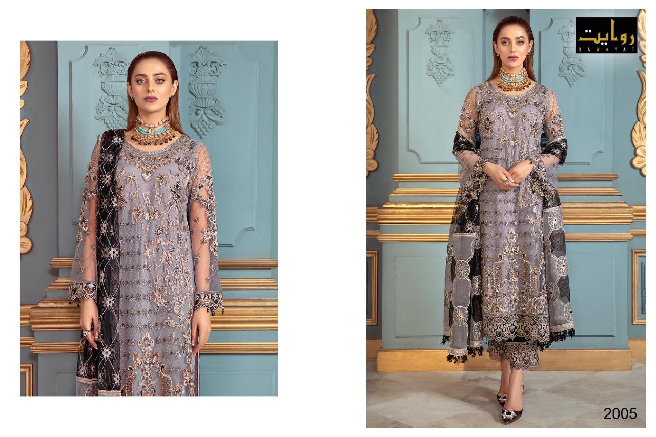 Rawayat Ramsha 7 Fancy Festive Wear Georgette Wear Pakistani Salwar Kameez Collection